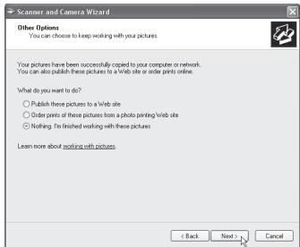 SHARP AR-5620D - SCANNING FROM THE "Scanner and Camera Wizard" (Windows XP) - 6