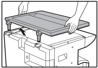 SHARP AR-5620D - Removing the document cover - 1