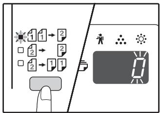 SHARP AR-5620D - Hold down the [ORIGINAL TO COPY] key until the 14→2 indicator blinks. - 1