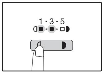 SHARP AR-5620D - Press the [Light] key (  ) or [Dark] key () to lighten or darken the automatic exposure level as desired. - 1