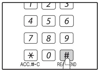 SHARP AR-5620D - Hold down the [READ-END] key (#). - 1