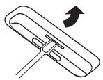 SHARP DK-E7P - ■ To remove iPod or iPhone adaptor - 1