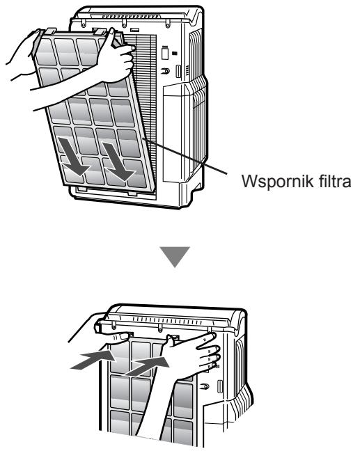 SHARP KC-6400E - Instalacja filtrów - 4