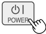 SHARP KC-6400E - Naciśnij przycisk POWER ON/OFF na urządzeniu głównym. - 1