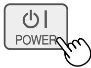 SHARP KC-6400E - Press the POWER ON/OFF Button on the main unit. - 1