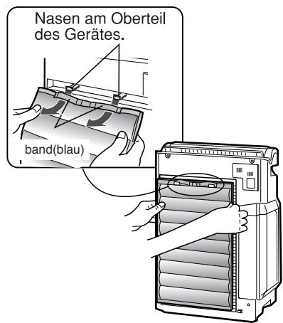 SHARP KC-6400E - Aktivkohlefilter in das Hauptgerät einsetzen. - 1