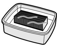 SHARP KC-6400E - Presoak the mist filter in the solution prior to cleaning. - 1