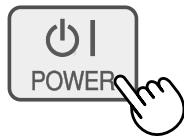 SHARP KC-6400E - Naciśnij przycisk POWER ON/OFF na urządzeniu głównym. - 1