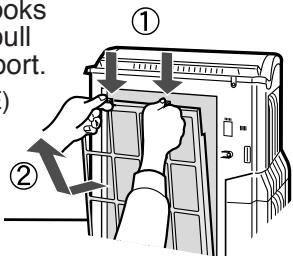 SHARP KC-6400E - Remove the Filter Support. - 1