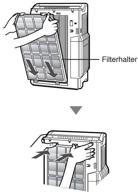 SHARP KC-6400E - Aktivkohlefilter in das Hauptgerät einsetzen. - 3