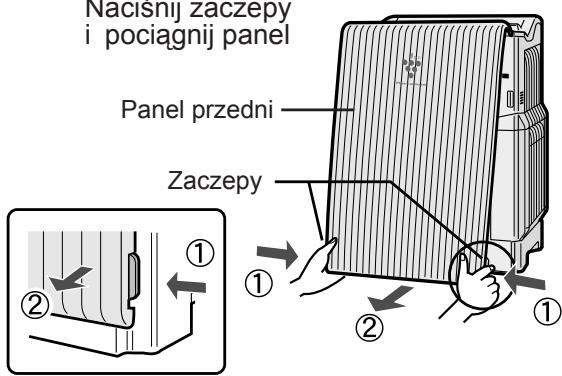 SHARP KC-6500E - Zdejmij panel przyedni. - 1