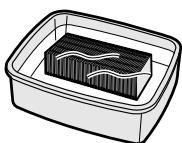 SHARP KC-6500E - Presoak the mist filter in the solution prior to cleaning. - 1