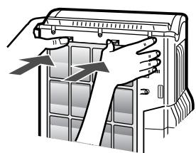 SHARP KC-6500E - Fit the Washable Active Carbon Filter to the tab on the top of the main unit. - 4