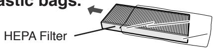 SHARP KC-6500E - Remove the Washable Active Carbon Filter (black) and HEPA Filter (white) from the plastic bags. - 1