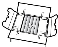 SHARP KC-6500E - Aktivkohlefilter (schwarz) und HEPA-Filter (weiβ) aus den Plastikbeutelnnehmen. - 3