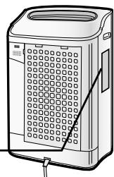 SHARP KC-840E - Noteer de datum van de ingebruikname van het filter op het datumetiket. - 1