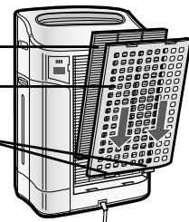 SHARP KC-840E - Szürők behelyezése - 2