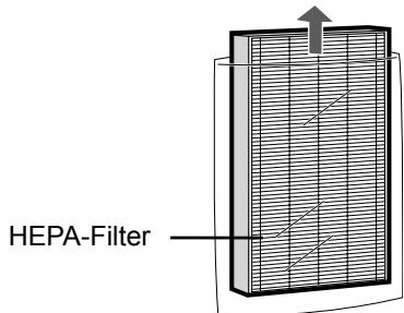 SHARP KC-840E - Entnehmen Sie den auswaschbaren Desodorierungsfilter (schwarz) und den HEPA-Filter (weiß) aus den Plastikbeuteln. - 1
