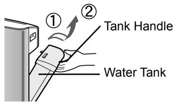 SHARP KC-840E - Remove the Water Tank and Humidifying Tray. - 1