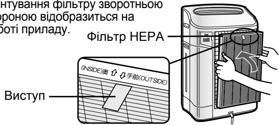 SHARP KC-840E - Монтуйте Фільтр НЕРА. - 1