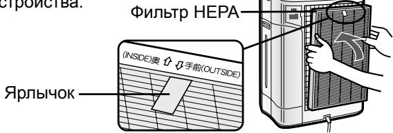 SHARP KC-840E - Установите фильтр НЕРА. - 1