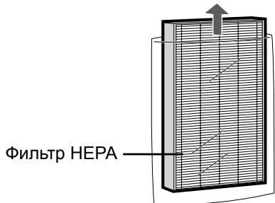 SHARP KC-840E - Извлеките моющийся дезодорирующий фильтр (чёрный) и фильтр НЕРА (белый) из полиэтиленовых мешков. - 1