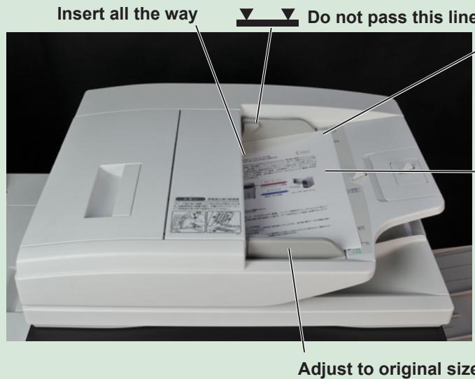 SHARP MX-5112N - Place the original in the automatic document feeder - 2