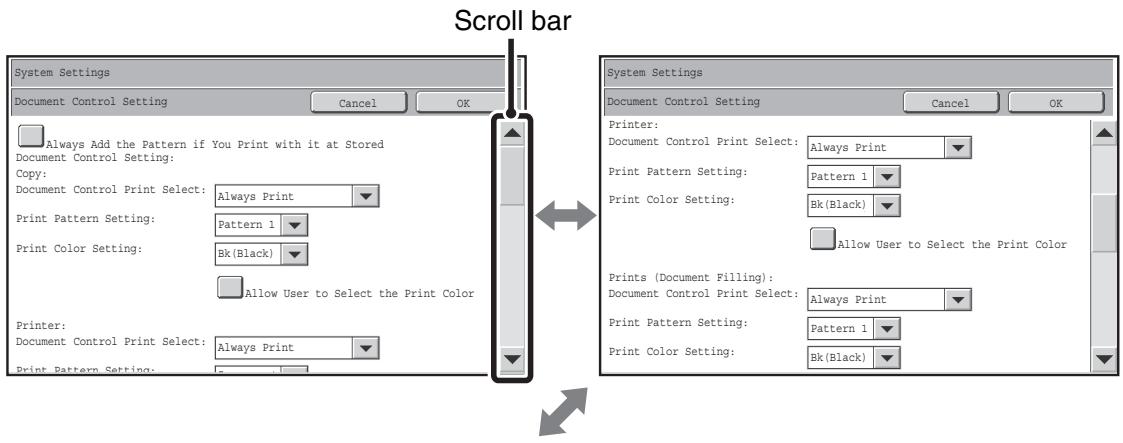 SHARP MX-FRX9U - Document control setting screen - 1