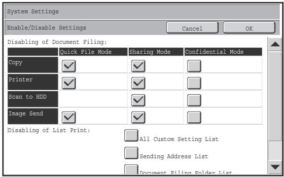 SHARP MX-FRX9U - Disabling of Document Filing - 1