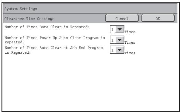 SHARP MX-FRX9U - ■ Clearance Time Settings - 1