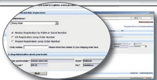 SHARP NA-901 - Commissioning date and registration procedure - 1