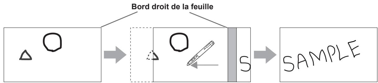 SHARP PN-L601B - Changement de la feuille en faisant glisser l'écran - 1