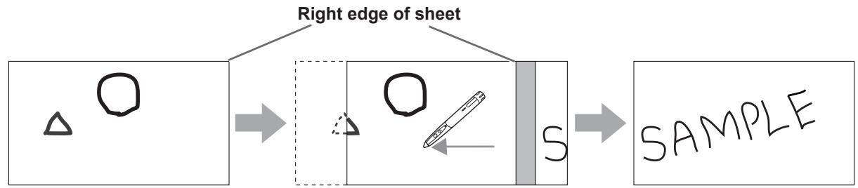 SHARP PN-L601B - Changing the sheet by dragging the screen - 1