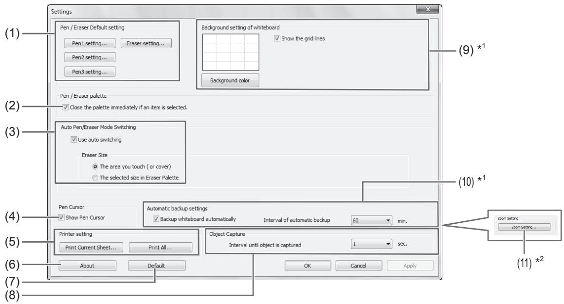 SHARP PN-L601B - Customizing the Settings - 1