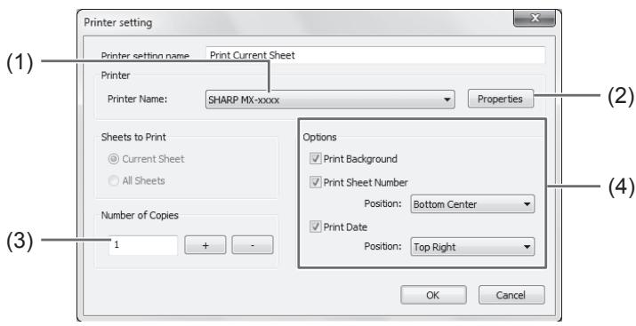 SHARP PN-L601B - ■ Registrierung der Druckeinstellungen - 1