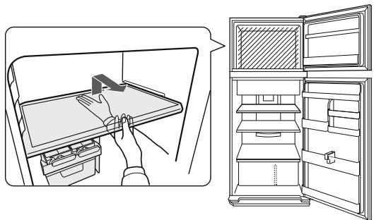 SHARP SJ-GC480V - Mais alimentos poder ser armazenados ao remover os seguientes acessórios, como indicaça na figura abaixo. - 1