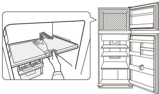SHARP SJ-GC480V - Piu alimenti possono essere conservati rimuovendo i seguenti accessori, come indicate nella figura sottostante. - 1