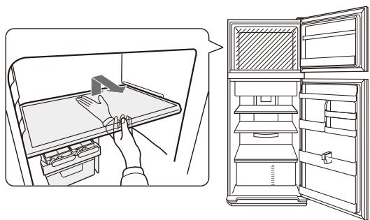 SHARP SJ-GC480V - Odstrányénim nasledujúceho prisluşenstva, ako je znázorné nizsie na obrázku, mözete uskladnit' viac potravin. - 1