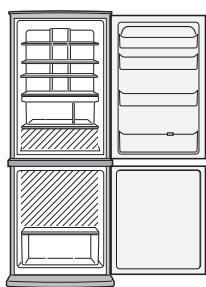 SHARP SJ-WP320T - A quantidade de consumo de energia deste modelo é medida de acordo com o padrão internacional de performance de frigorífico. - 2