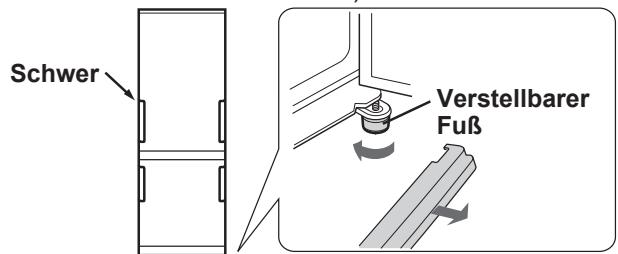 SHARP SJ-WP320T - Wenn die Tur auf einer Seite schwer ist. - 1