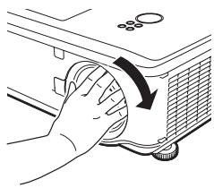SHARP XG-PH80W-N - Retirez le capuchon de l'objectif de remplacement. - 5