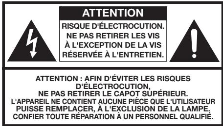 SHARP XG-PH80W-N - AVERTISSEMENT : - 1