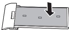 SHARP XG-PH80W-N - Placez les filtres à poussière de remplacement et pressez-les fermement. - 1