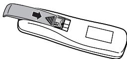 SHARP XG-PH80X-N - Insertion des piles - 2