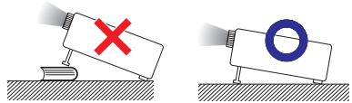 SHARP XG-PH80X-N - Précautions d'installation du projecteur - 1