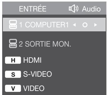 SHARP XG-SV100W - Changer le mode d'entrée - 1