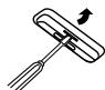 SHARP XL-DH259P - To remove iPod or iPhone adaptor - 1