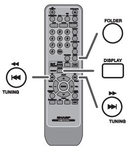 SHARP XL-HF300PH - Mode dossier MP3/WMA (seulement pour des fichiers MP3/WMA) (suite) - 1