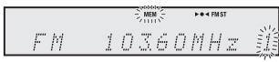 SHARP XL-HF300PH - Mise en mémoire d'une station - 1