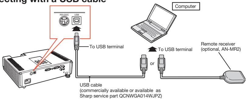 SHARP XR-55X - Using the Remote Control as the Wireless Computer Mouse - 1